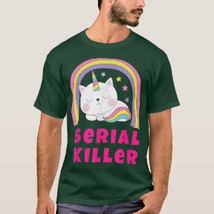 Camiseta Gracioso arco iris retro sarcástico, unicornio mat