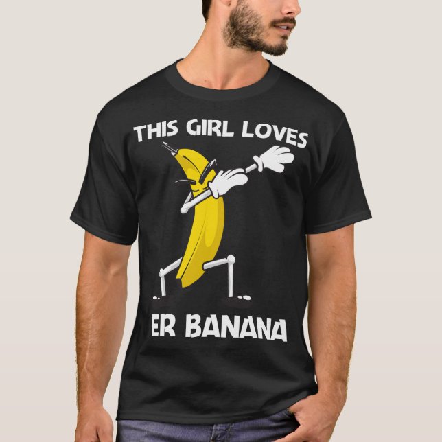 Camiseta Gracioso Arte Bananero Para Chicas Niños Fruta Ber (Anverso)