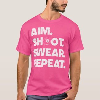 Camiseta Gracioso Arte Billiard Para Billiard Player Pool L