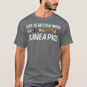 Camiseta Gracioso Arte Cerdo De Guinea Para Hombres Mujeres