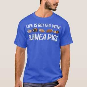 Camiseta Gracioso Arte Cerdo De Guinea Para Hombres Mujeres
