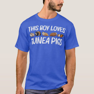Camiseta Gracioso Arte Cerdo De Guinea Para Niños Rodent An