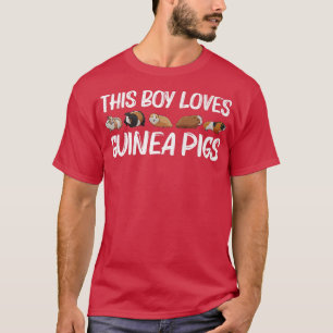 Camiseta Gracioso Arte Cerdo De Guinea Para Niños Rodent An