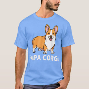 Camiseta Gracioso Arte Corgi Para Hombres Padres Galeses Co