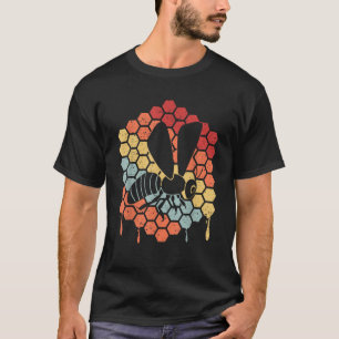 Camiseta Gracioso Arte De Abejas Vintage Para Hombres Mujer