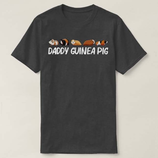 Camiseta Gracioso Arte De Cerdo En Guinea Para Hombres Dad  (Diseño del anverso)