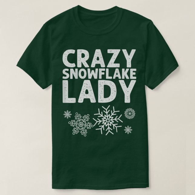 Camiseta Gracioso Arte De Copo De Nieve Para Mujeres Mamá H (Diseño del anverso)