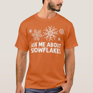Camiseta Gracioso Arte De Copos De Nieve Para Hombres Mujer