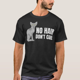 Camiseta Gracioso Arte De Gato Sphynx Para Hombres Gato Sin