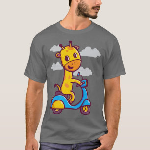 Camiseta Gracioso arte de jirafa encantadora animal machos