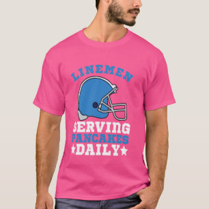 Camiseta Gracioso Arte De Lineman En Fútbol Para Hombres Of