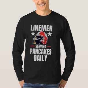 Camiseta Gracioso Arte De Lineman En Fútbol Para Hombres Of