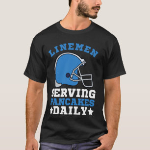 Camiseta Gracioso Arte De Lineman En Fútbol Para Hombres Of