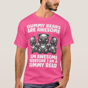 Camiseta Gracioso Arte De Oso Gummy Para Niños Chicas Mujer