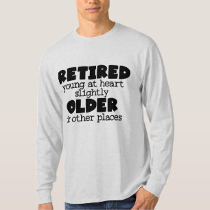 Camiseta Gracioso arte de palabras jóvenes de más edad abue