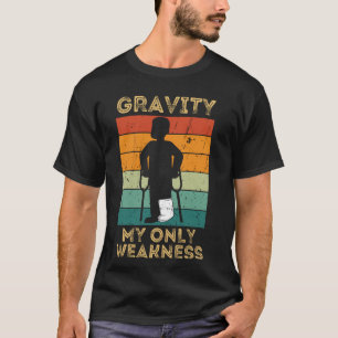 Camiseta Gracioso Arte De Piernas Roto Para Hombres Mujeres