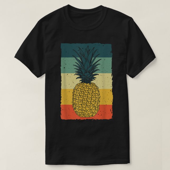 Camiseta Gracioso Arte De Piña Para Hombres Pineapple Hawai (Diseño del anverso)