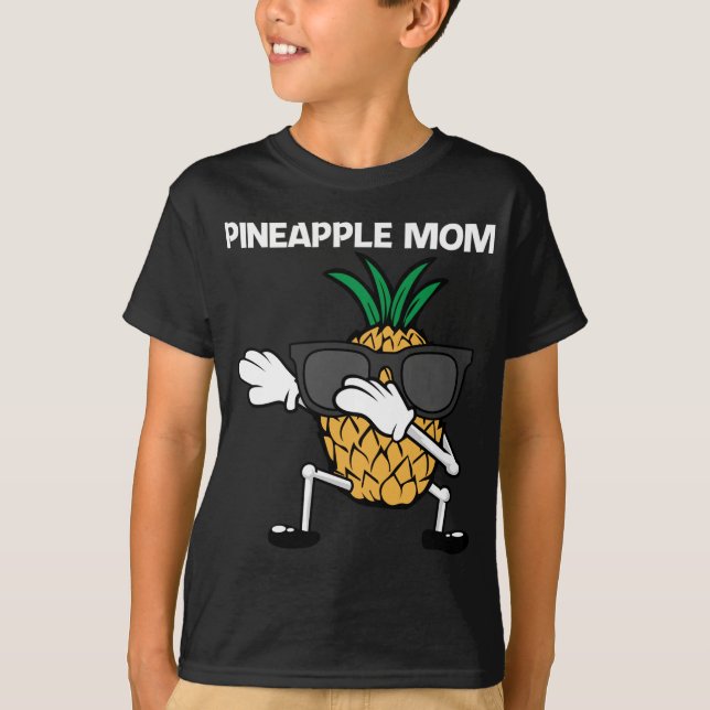 Camiseta Gracioso Arte De Piña Para Mamá Madre Fruta Verano (Anverso)