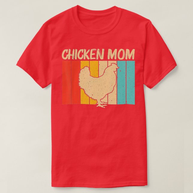 Camiseta Gracioso Arte De Pollo Para Mamá Agricultora De Po (Diseño del anverso)
