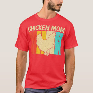 Camiseta Gracioso Arte De Pollo Para Mamá Agricultora De Po