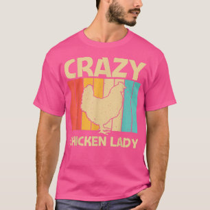 Camiseta Gracioso Arte De Pollo Para Mujeres Agricultoras D