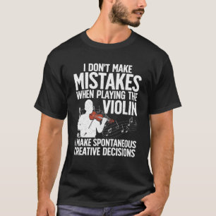 Camiseta Gracioso Arte De Violín Para Hombres Mujeres Niños