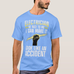 Camiseta Gracioso Arte Electrista Para Hombres Mujeres Prof