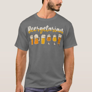 Camiseta Gracioso arte gráfico de craft Beer Beergetarian