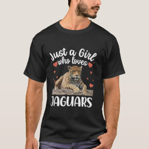 Camiseta Gracioso Arte Jaguar Para Chicas Mujeres Niños Gat