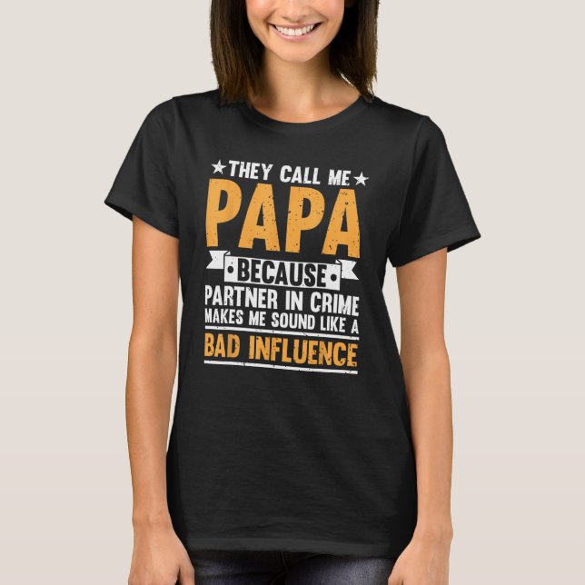 Camiseta Gracioso Arte Papa Para El Abuelo Abuelo Papi Pa (Anverso)