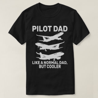 Camiseta Gracioso Arte Piloto Para El Avión Piloto De Papá