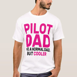 Camiseta Gracioso Arte Piloto Para El Avión Piloto De Papá