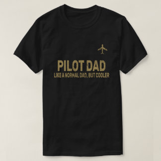 Camiseta Gracioso Arte Piloto Para El Avión Piloto De Papá