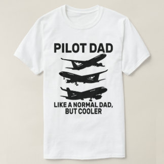 Camiseta Gracioso Arte Piloto Para El Avión Piloto De Papá