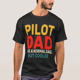 Camiseta Gracioso Arte Piloto Para El Avión Piloto De Papá