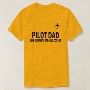 Camiseta Gracioso Arte Piloto Para El Avión Piloto De Papá