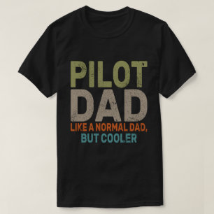 Camiseta Gracioso Arte Piloto Para El Avión Piloto De Papá