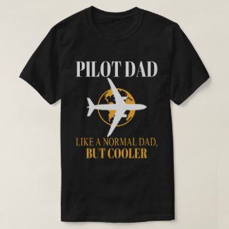 Camiseta Gracioso Arte Piloto Para El Avión Piloto De Papá