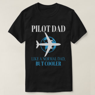 Camiseta Gracioso Arte Piloto Para El Avión Piloto De Papá