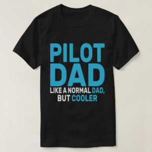 Camiseta Gracioso Arte Piloto Para El Avión Piloto De Papá