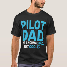 Camiseta Gracioso Arte Piloto Para El Avión Piloto De Papá