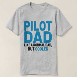 Camiseta Gracioso Arte Piloto Para El Avión Piloto De Papá