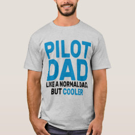Camiseta Gracioso Arte Piloto Para El Avión Piloto De Papá