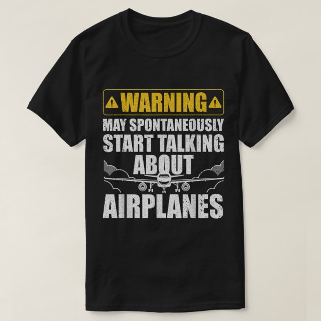 Camiseta Gracioso Arte Piloto Para Hombres Aerolíneas Pilot (Diseño del anverso)