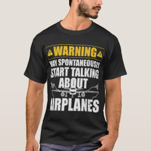 Camiseta Gracioso Arte Piloto Para Hombres Aerolíneas Pilot