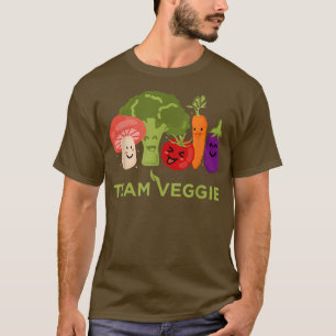Camiseta Gracioso Arte Veggie Para Hombres Mujeres Niños Ve