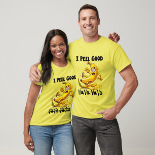 Camiseta Gracioso arte verbal de plátanos