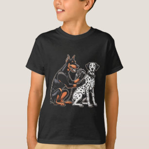 Camiseta Gracioso artista del tatuaje del perro Tatoos Humo