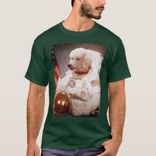 Camiseta Gracioso Astronauta de Poodle en misión espacial l
