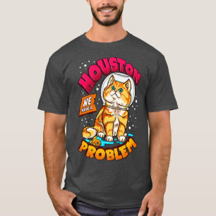 Camiseta Gracioso astronauta espacial Regalos a gatos hombr